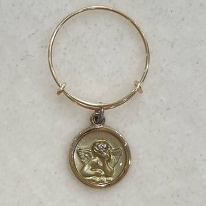 Alex and Ani Cherub 14k/silver Two Tone Adjustable Ring!